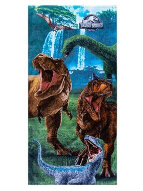 Beach Towel Jurassic World with Bath Bomb & Magic Cloth NEW 58" x 28"